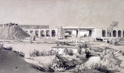 Hampstead Road Bridge, 5th October 1836 by John Cooke Bourne