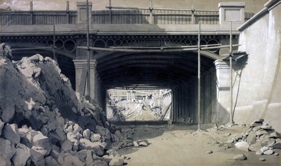 Hampstead Road Bridge, September 1836 by John Cooke Bourne