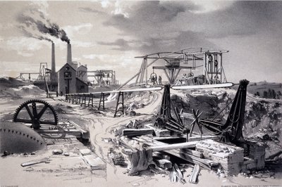 Pumps, ventilating shaft, Kilsby Tunnel, Northamptonshire, 15th July 1837 by John Cooke Bourne