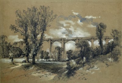 The Blatchford Viaduct, c.1835-38 by John Cooke Bourne