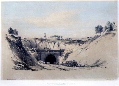 Watford Tunnel, Hertfordshire, 6th June 1837 by John Cooke Bourne
