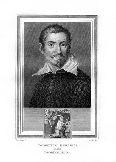 Domenichino, Italian Baroque era painter, 1825 by John Corner