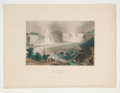 Niagara Falls (From near Clifton House), illustration for Nathaniel Parker Willis by John Cousen