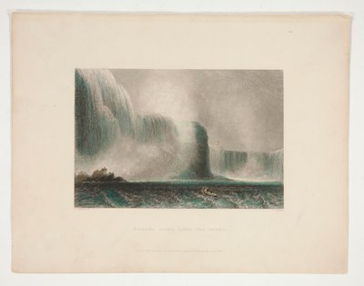 Niagara Falls from the Ferry, illustration for Nathaniel Parker Willis by John Cousen