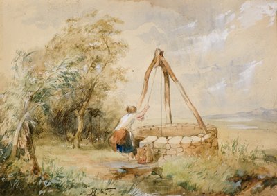 The Old Draw Well near Golspie by John Crawford Wintour