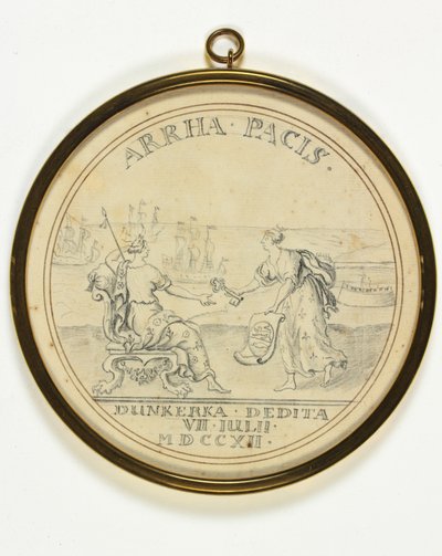 Design for a Medal on the Yielding of Dunkirk by John Croker