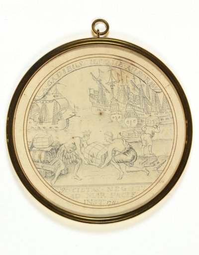 Design for a Medal to Commemorate the Institution of the South Sea Company by John Croker
