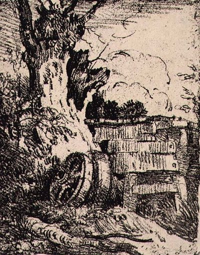 Cartwheels Near a Tree by John Crome