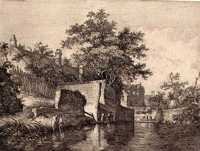 Front of The New Mills, pub. by J. & W. Freeman in 1821 by John Crome