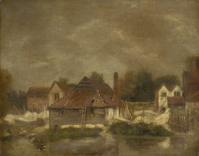 Sheds and Old Houses on the Yare, c.1803 by John Crome