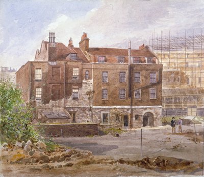 East front of the Almonry office, Middle Scotland Yard, Westminster, London by John Crowther