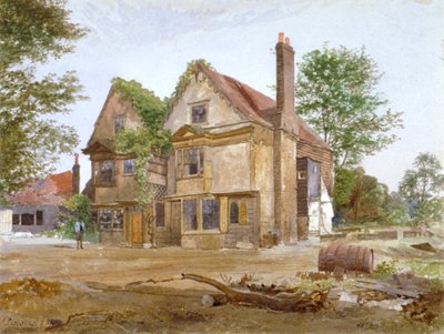 Front view of Basing Manor House, Peckham High Street, Camberwell, London by John Crowther