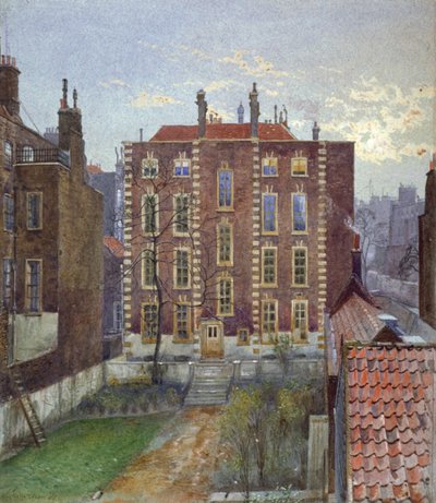 House on Austin Friars Street, City of London, 1881 by John Crowther