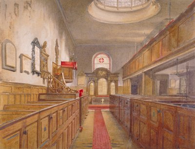 Interior of Holy Trinity, Minories, London, 1881 by John Crowther