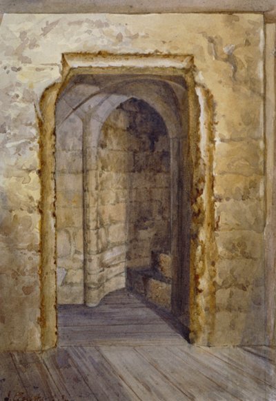 Interior of the Bloody Tower in the Tower of London by John Crowther