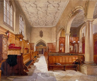 Interior of the chapel in Charterhouse, London, 1885 by John Crowther