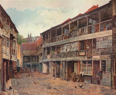 Kings Head Inn and Kings Head Inn Yard, Borough High Street, Southwark, London, 1879 by John Crowther