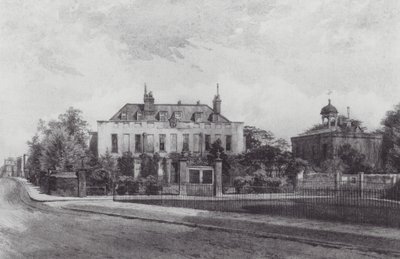 Lost London: Stockwell Park House, from Stockwell Park (litho) by John Crowther