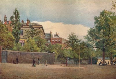 Spring Gardens from the Mall, Westminster, London by John Crowther
