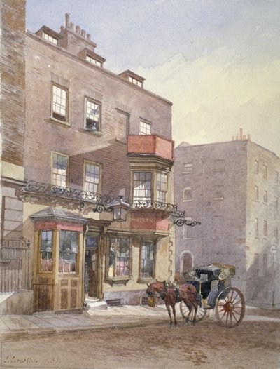 The Cheshire Cheese Tavern, Surrey Street, Westminster, London, 1883 by John Crowther