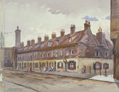 View of Old Pye Street, Westminster, London by John Crowther