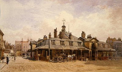 View of Oxford Market, St. Marylebone, c.1880 by John Crowther
