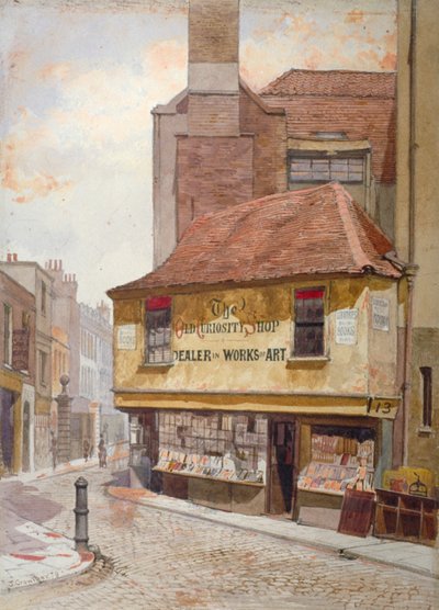 View of the Old Curiosity Shop, Portsmouth Street, Westminster, London by John Crowther