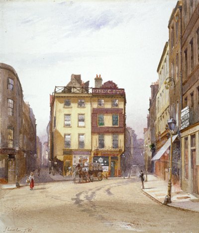 Wych Street and Holywell Street, Westminster, London by John Crowther