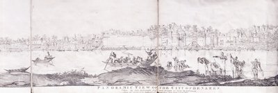 Panoramic View of the City of Benares, 1827 by John Dalrymple