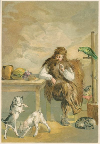 Scene from Robinson Crusoe by Daniel Defoe by John Dawson Watson