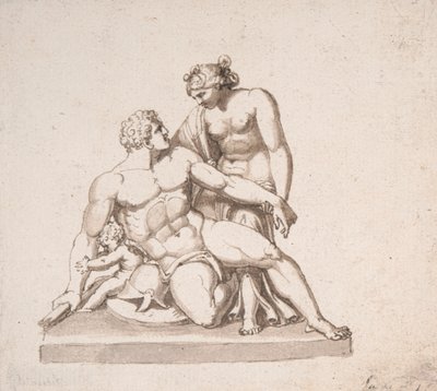 Study of a Sculptural Group: Mars, Venus and Cupid by John Deare