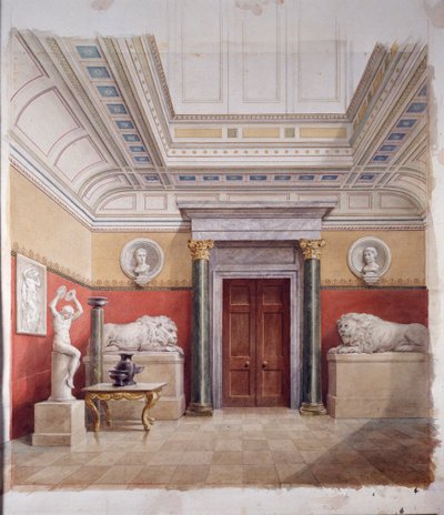 The Sculpture Gallery, North End by John Dibblee Crace