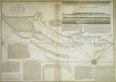 A new and correct chart of the sea coast, from Orfordness Lights to Prittlewell by John Diston