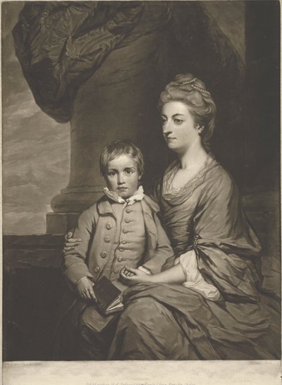 Elizabeth, Countess of Pembroke, and the Rt. Honble. George, Lord Herbert by John Dixon