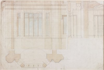 Design for Window at Holme Eden by John Dobson