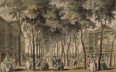 A View of the Grand Walk, Marylebone Gardens, 1778-86 by John Donowell
