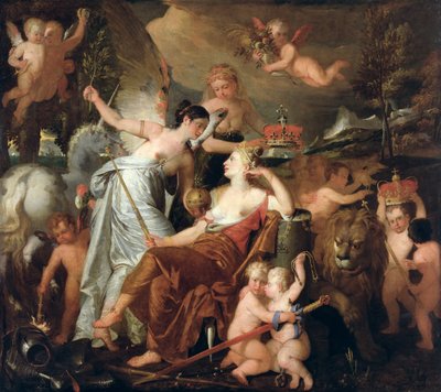 A Late Princess Personifying Peace Crowning the Glory of England by John Dowman
