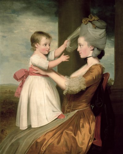 A Portrait of Elizabeth Mortlock (b.1756) and her son John Mortlock the Younger, 1779 by John Downman