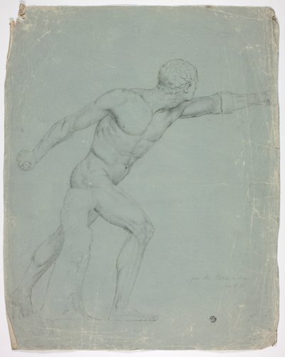 The Borghese Gladiator from the Statue in Rome by John Downman
