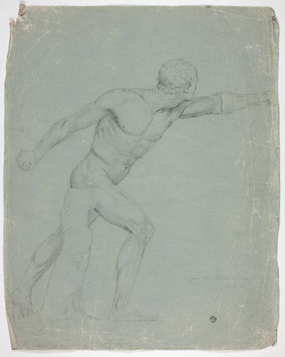The Borghese Gladiator from the Statue in Rome by John Downman