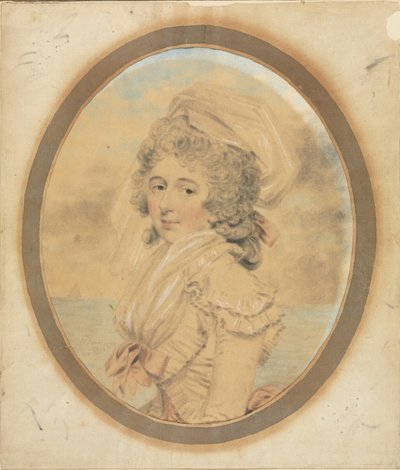 Young Lady with a Pink Bow on Her Bodice, 1792 by John Downman