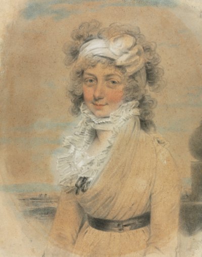 Young Lady with a White Bow on Her Head by John Downman