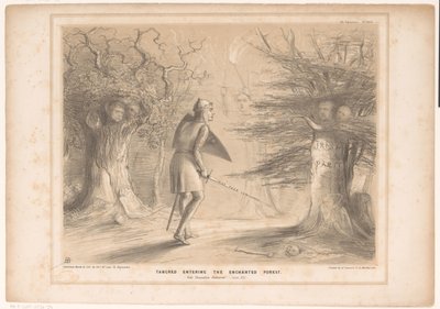 Caricature with Lord Russell as Tancredi by John Doyle