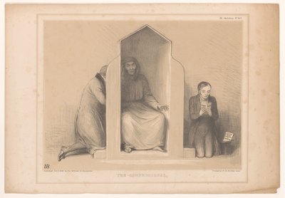 Caricature with Roebuck as Confessor by John Doyle