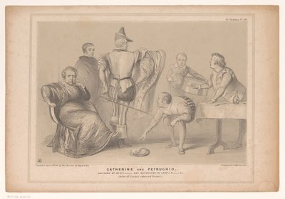Caricature with Prime Minister Robert Peel and Joseph Hume by John Doyle