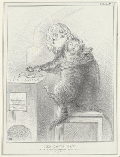 Caricature of Talleyrand and Palmerston, 1832 (Political Sketches) by John Doyle