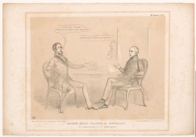 Caricature of Royal Marriages (title on object: Rather Sharp Practice in Diplomacy, Or a Curious Illustration of the Entente Cordiale) (series title on object: HB Sketches) by John Doyle