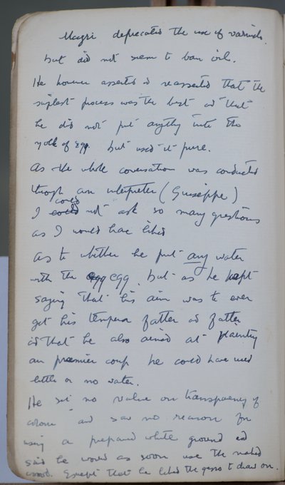 Sketch Book Containing 60 Sketches and Illustrations, Writings on Tempera Paint and Artists Including Botticelli by John Duncan