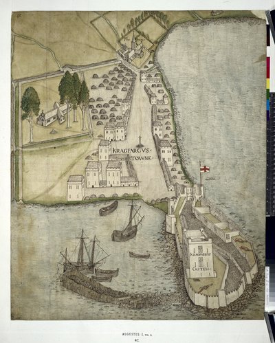 Plan of Carrickfergus (Co. Antrim) 1612 by John Dunstall