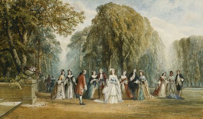 The Introduction: Elegant Figures in a Garden by John Edmund Buckley